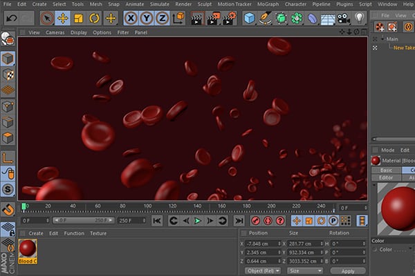 Cinema 4D - công cụ chính của Illustrators Medical