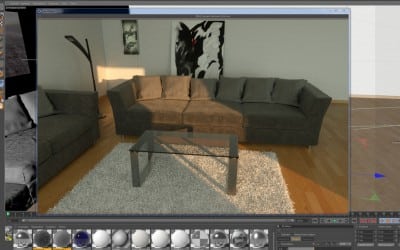 Đồ họa nội thất với Cinema 4D và công cụ Render Octane