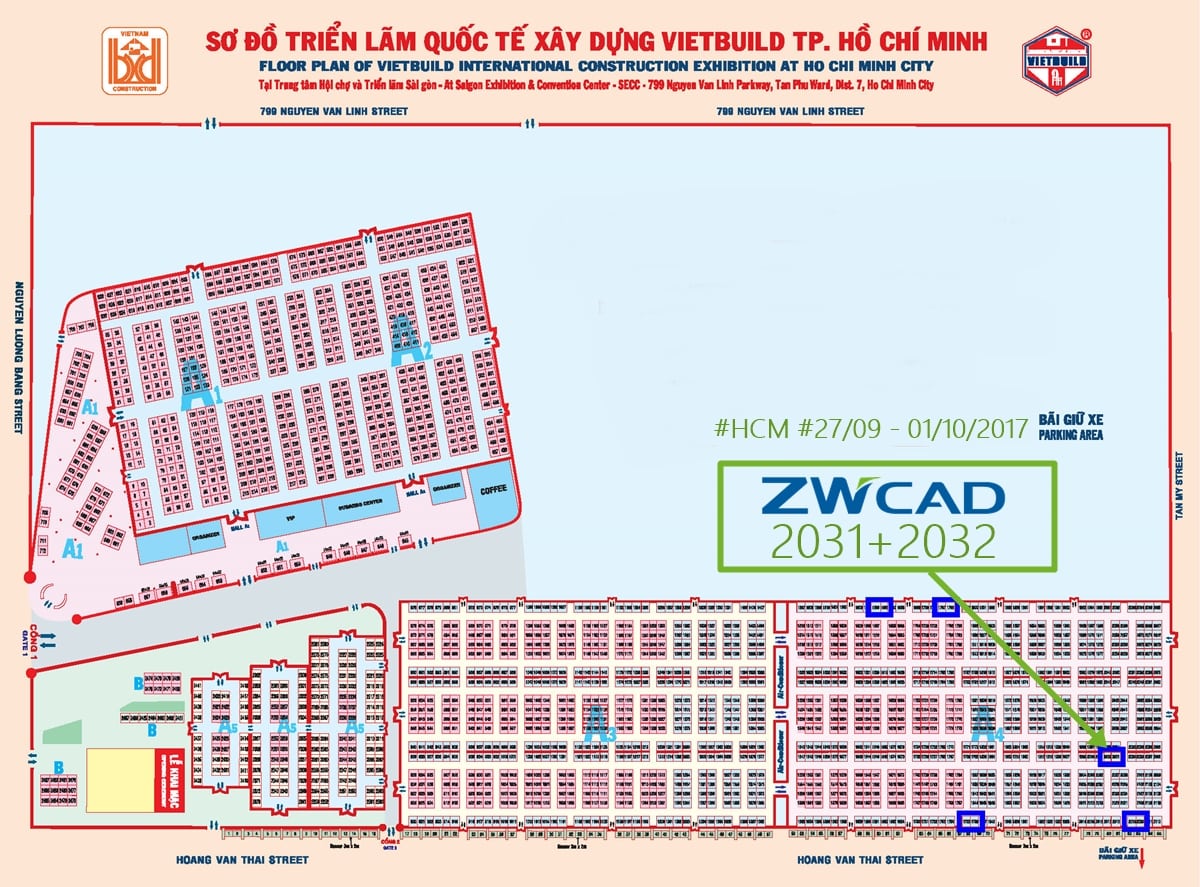 THƯ MỜI: PACISOFT & ZWCAD 2018 sẽ tham gia Vietbuild 2017 (Hochiminh) vào 27/09 - 01/10