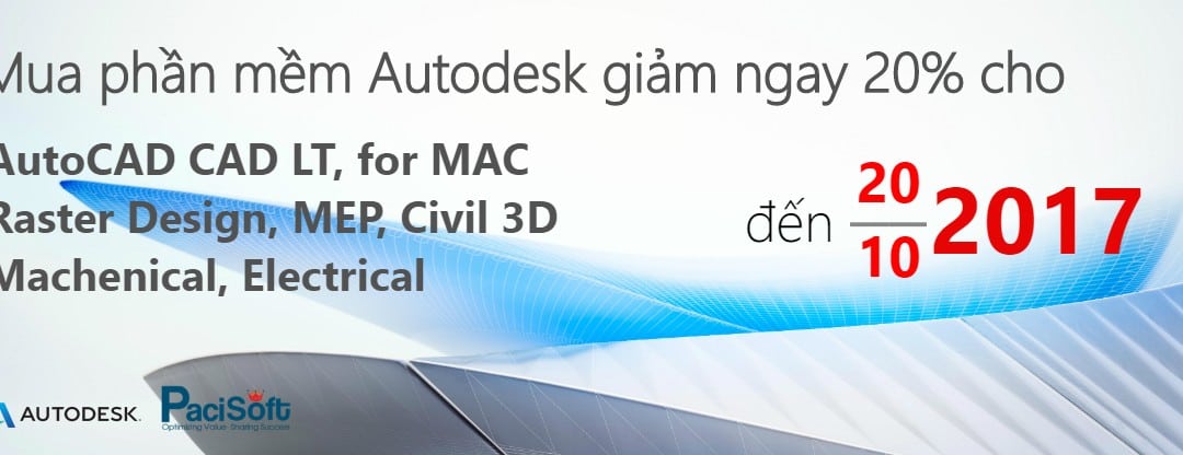 AutoCAD 2018 khuyến mãi đến 10/2017