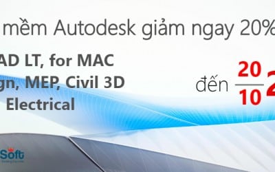 AutoCAD 2018 khuyến mãi đến 10/2017