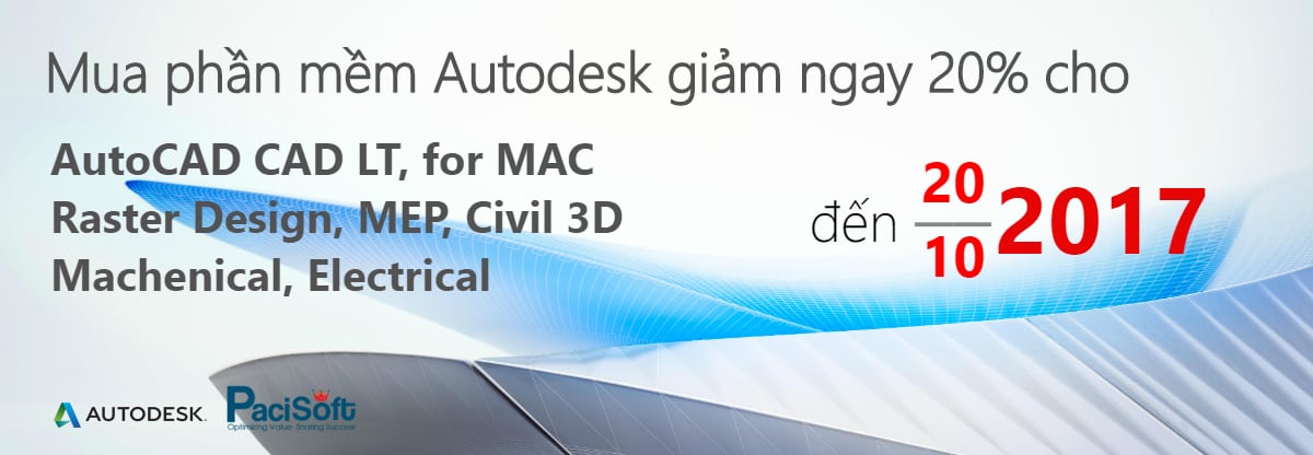  AutoCAD 2018 khuyến mãi đến 10/2017