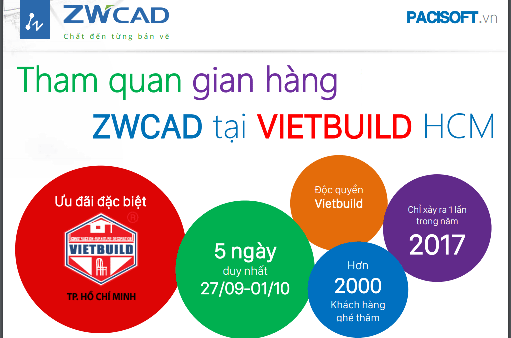 Tham quan Vietbuild 2017 cùng ZWCAD nhận ngay ưu đãi độc quyền