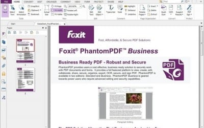Foxit PhantomPDF Business 8 là trình chỉnh sửa PDF linh hoạt và phù hợp