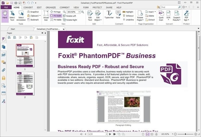 Foxit PhantomPDF Business 8 là trình chỉnh sửa PDF linh hoạt và phù hợp