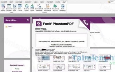Foxit PhantomPDF 7  giúp chia sẻ và đánh giá PDF cho người dùng máy tính và điện thoại