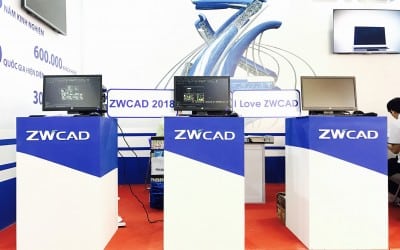 Gian hàng ZWCAD 2018 All New ấn tượng tại VIETBUILD Hồ Chí Minh