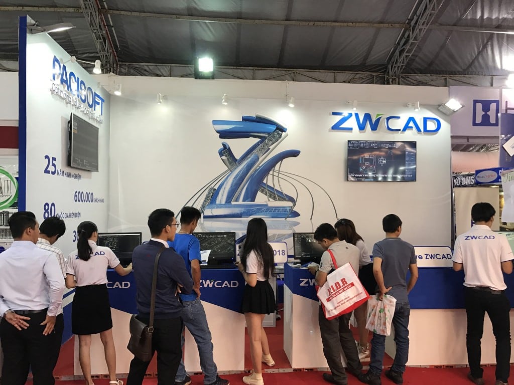 Gian hàng ZWCAD 2018 All New ấn tượng tại VIETBUILD