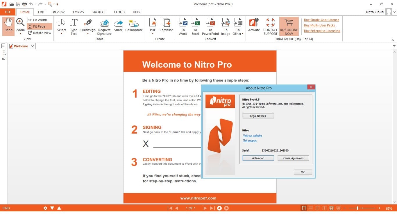 PACISOFT là đối tác và đại lý ủy quyền cung cấp bản quyền Nitro PDF