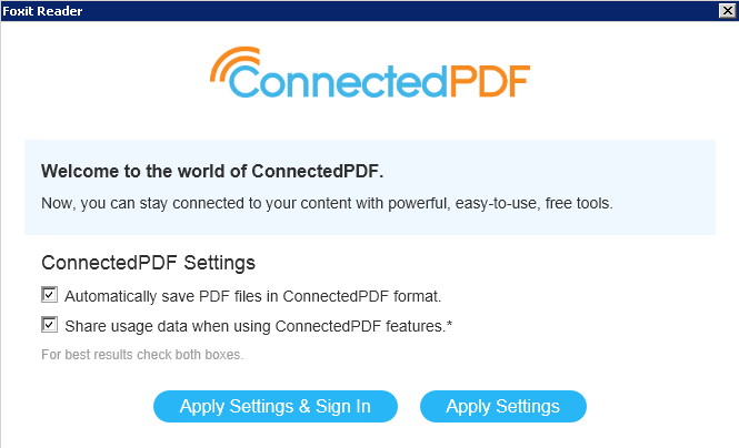 Foxit PhantomPDF 9.0 và connectedpdf 2.0