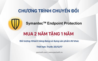 Chương trình chuyển đổi Symantec Endpoint Protection 14 trong tháng 12/2017