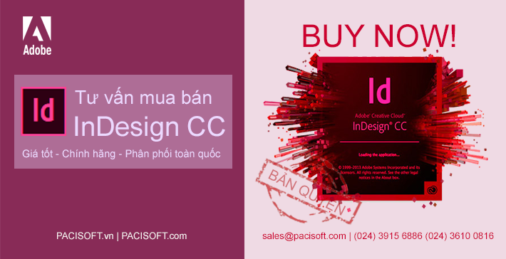 Tư vấn mua InDesign bản quyền vĩnh viễn