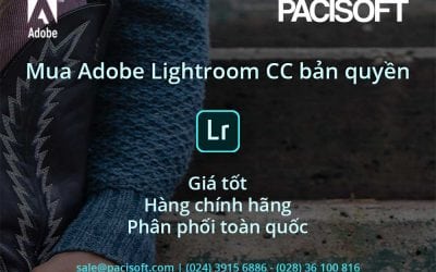 Tư vấn mua Adobe Lightroom CC thuê bao bản quyền