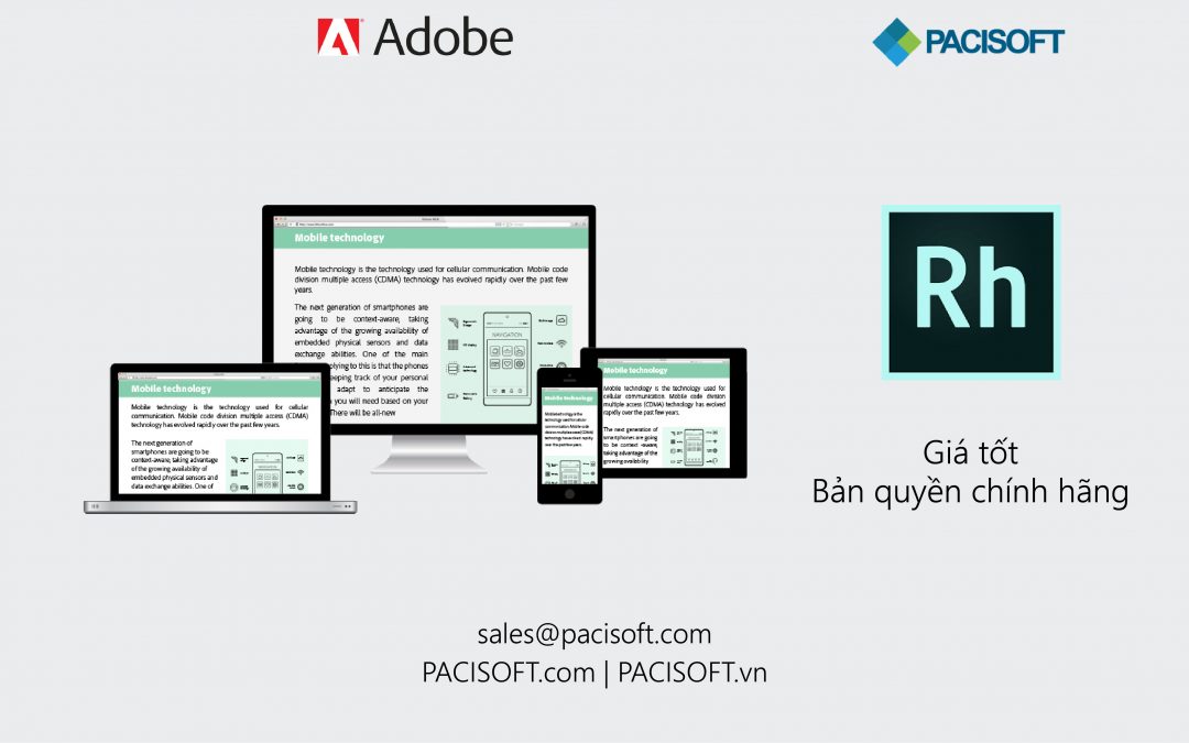 Tư vấn mua Adobe RoboHelp bản quyền