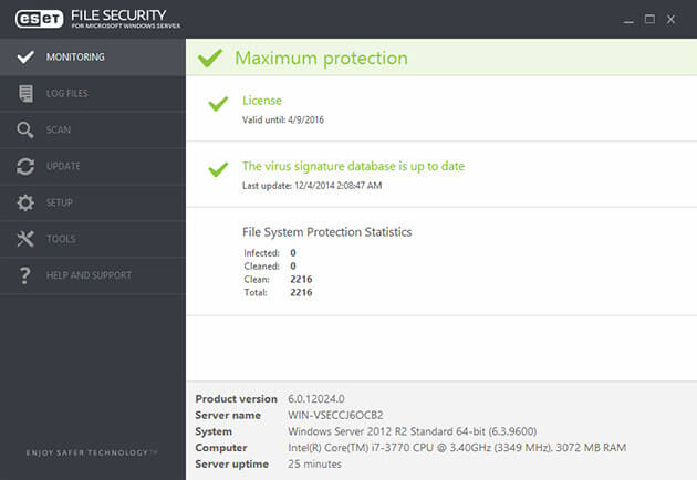 ESET File Security cho Microsoft Windows Server bản quyền