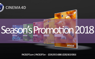 Chương trình khuyến mãi CINEMA 4D Season's Promotion 2018