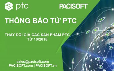 THÔNG BÁO TỪ PTC: Thay đổi giá các sản phẩm PTC từ 10/2018