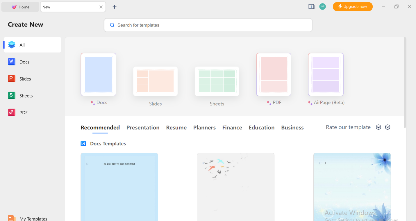 wps office screen pacisoft