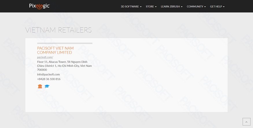 PACISOFT Việt Nam là Đại lý nhà phân phối ZBrush bản quyền