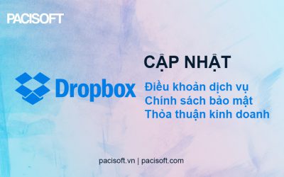 [MỚI] – DROPBOX cập nhật Điều khoản dịch vụ, Chính sách bảo mật và Thỏa thuận kinh doanh