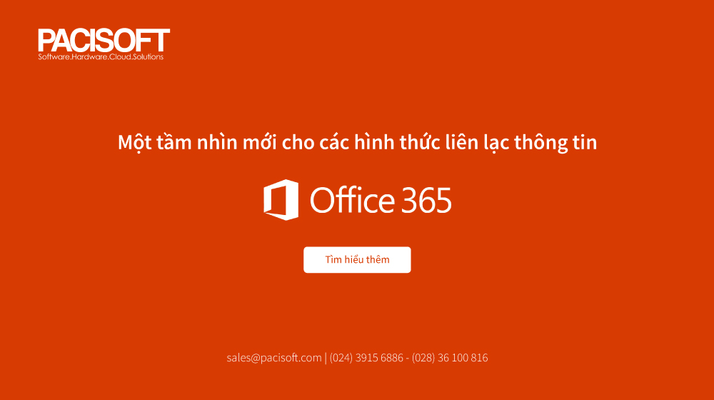 Một tầm nhìn mới cho các hình thức liên lạc thông tin trong Office 365