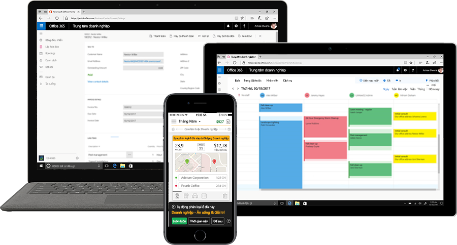 office 365 business công cụ vận hành DN