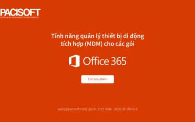 Tính năng quản lý thiết bị di động tích hợp (MDM) cho các gói Office 365 thương mại