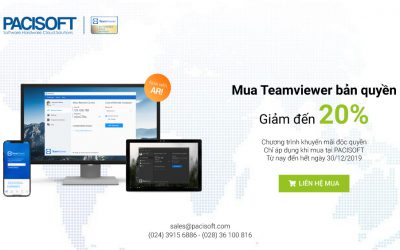 Khuyến mãi độc quyền mua Teamviewer tại Pacisoft giảm đến 20%