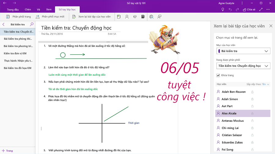 office 365 education tính năng cho giáo viên