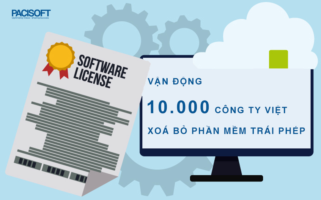 Vận động 10.000 công ty Việt “Xóa bỏ phần mềm trái phép”