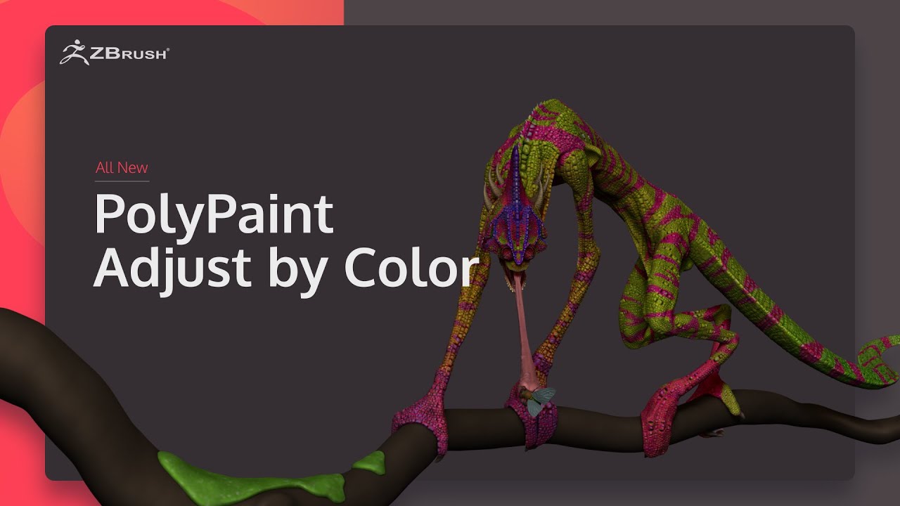 ZBrush 2020 - Điều chỉnh PolyPaint theo màu