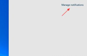 Manage notifications