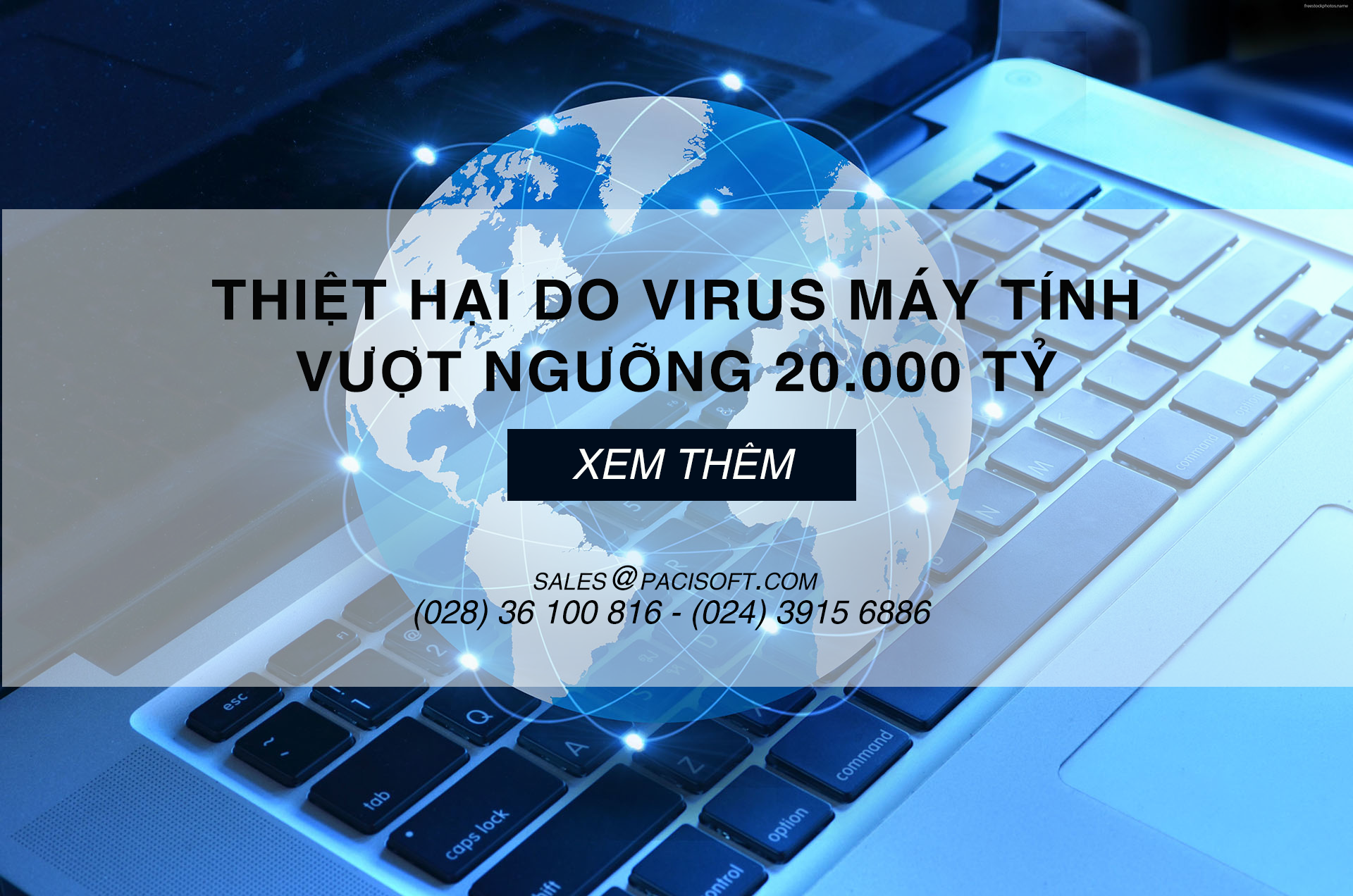 Thiệt hại do Virus máy tính vượt ngưỡng 20.000 tỷ năm 2019