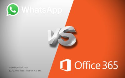 So sánh tính năng Office 365 với WhatsApp cho doanh nghiệp SMB