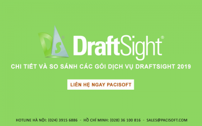 Chi tiết và so sánh các gói dịch vụ DraftSight 2019