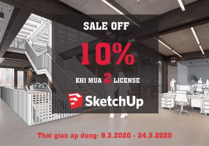 Giảm giá 10% SketchUp