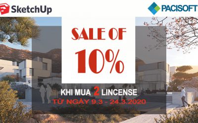 SketchUp: Flash Sale mùa Corona – giảm giá khi mua từ 2 license