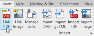 PDF AND RASTER IMAGES LINKING - Revit 2021