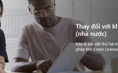 Các thay đổi cấp phép bản quyền của Microsoft cho khách hàng khu vực công, giáo dục, phi lợi nhuận