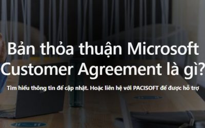 Thỏa thuận Microsoft Customer Agreement là gì?