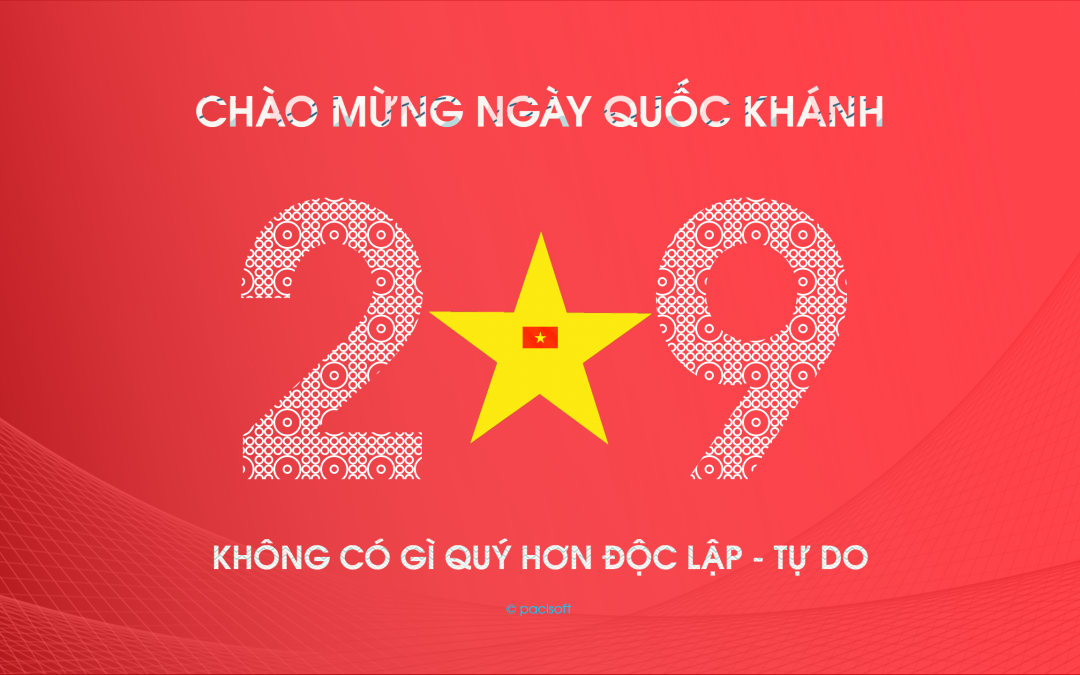 PACISOFT thông báo nghỉ lễ Quốc khánh 2/9