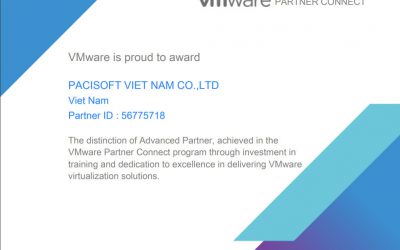 PACISOFT nâng cấp độ đối tác Vmware Partner lên Advanced