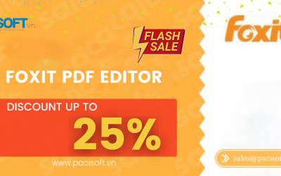 Tiết kiệm đến 25% khi mua phần mềm Foxit PDF Editor – Đến 25/12/2021