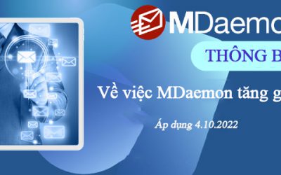 Thông báo quan trọng về việc MDaemon tăng giá thời gian tới