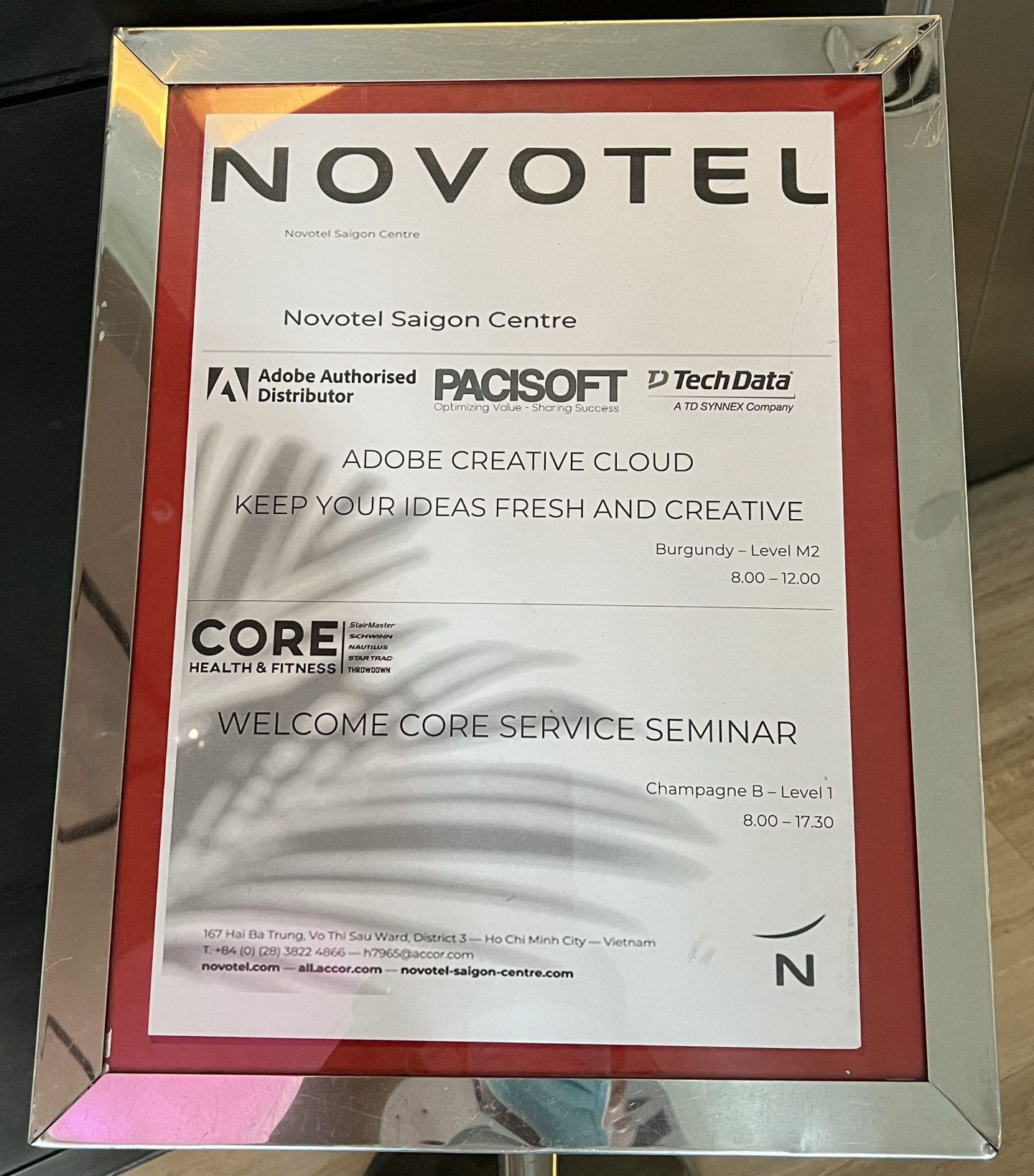 Novotel địa điểm sự kiện Adobe