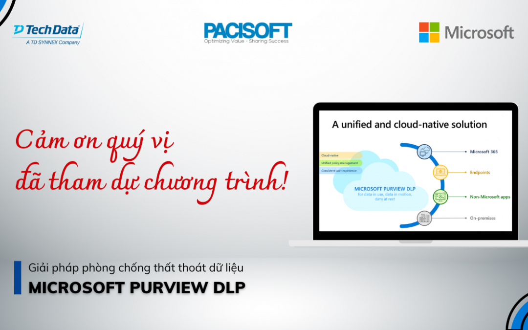 Pacisoft tổ chức thành công Workshop: Giải pháp phòng chống thất thoát dữ liệu Microsoft Purview DLP