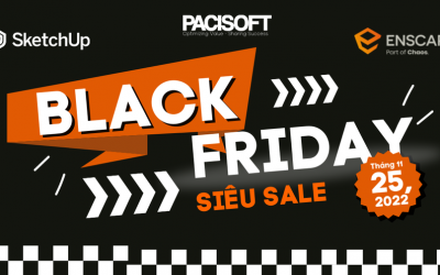 SketchUp, Encapse bản quyền – Ưu đãi đến 25% Black Friday từ 25.11 – 02.12.2022