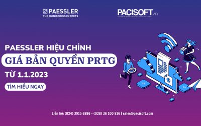 Paessler điều chỉnh giá bản quyền phần mềm giám sát mạng PRTG từ 1.1.2023