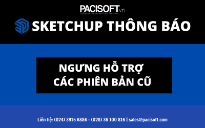 SketchUp thông báo ngừng hỗ trợ các dịch vụ web với phiên bản cũ