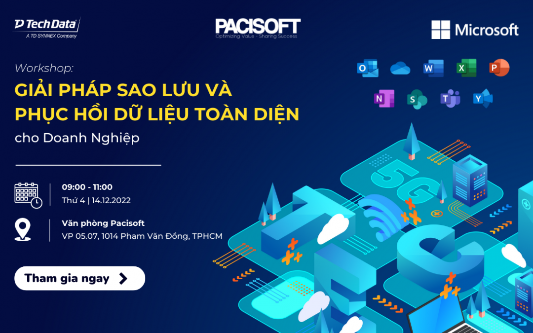 Workshop: “Giải pháp sao lưu và phục hồi dữ liệu toàn diện cho Doanh Nghiệp”